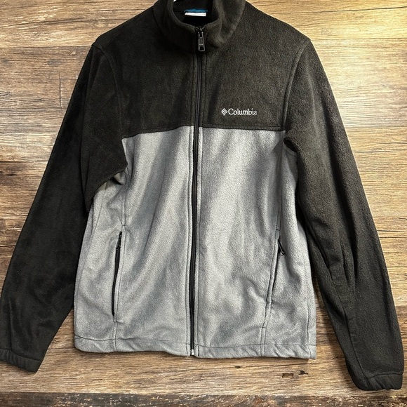 Columbia Black and Gray Performance Fleece Jacket - Picture 1 of 6